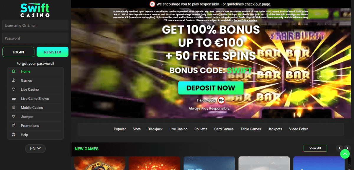 Oplev det bedste ved Swift Casino – Din guide til online spil